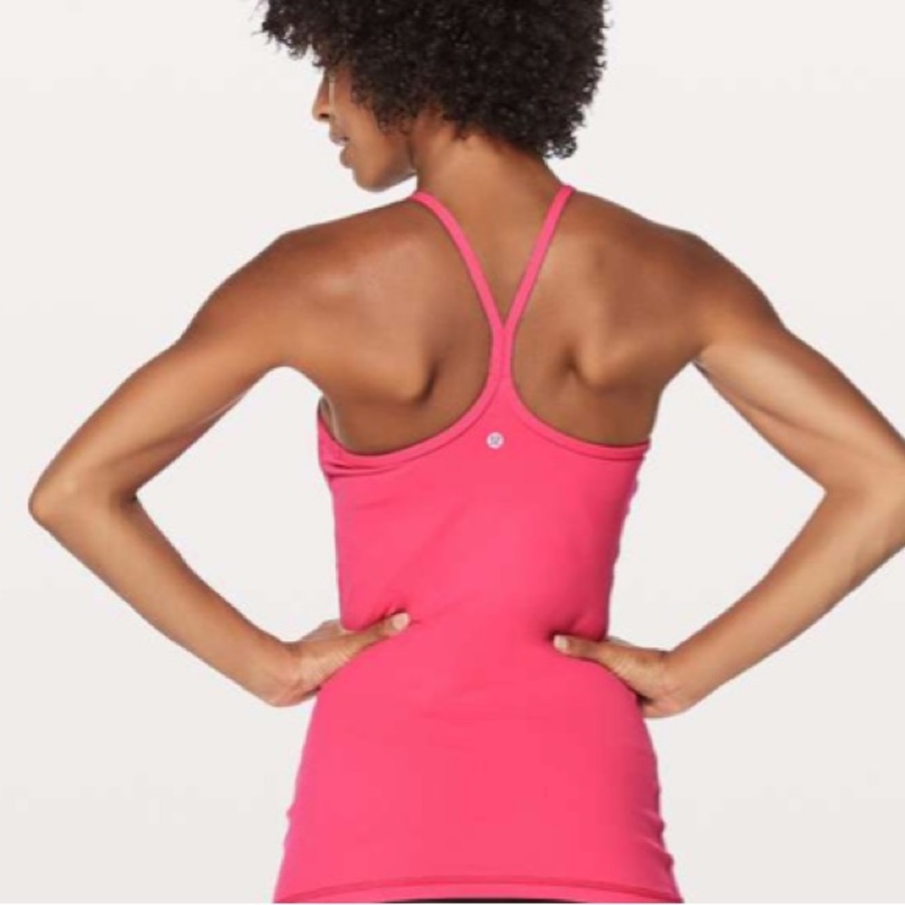 Lululemon Power Y Tank Pink  size 8